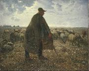 Jean Francois Millet Shepherd Tending His Flock painting